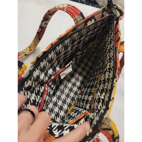 Vera Bradley Mandy Bittersweet Shoulder Bag orange black Purse READ - Picture 4 of 8